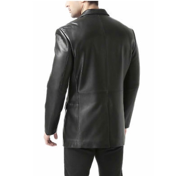Men Leather Jacket - Picture 2 of 3